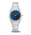 Bering Watch - Classic Only Time Silver 32mm Blue