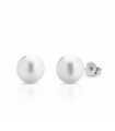 Thigh Earrings - in 18K White Gold with 6.5-7mm Akoya Pearls - 0