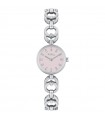 Breil Tribe Women's Watch - Luna Only Time Silver 24mm Pink with Crystals