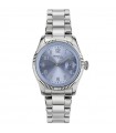Breil Tribe Women's Watch - Classic Elegance Time and Date Silver 30 mm Blue with Glitter Indexes
