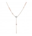 Buonocore - Dew Necklace in 18k Rose Gold with Drop Pendants and Natural Diamonds 0.26 ct - 0