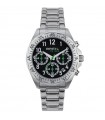 Breil Tribe Men's Watch - Grow Up Chronograph Silver 37mm Black with Green Details
