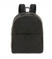Pineider - Daily Backpack in Black Nylon and Smooth Calfskin - 0