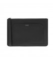 Pouch Medium Pineider - Daily in Pelle di Vitello Liscia Nero