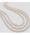 Miluna Bracelet for Women - with Strand of Freshwater Pearls 7 - 7.5 mm and 18k White Gold Clasp - 0