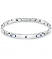Maserati Men's Bracelet - Sapphire in 316L Steel with Synthetic Sapphire