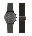 Special Pack Breil Men's Watch with Strap - Six.3.Nine Chronograph 44mm Metal Gun