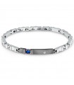 Bracciale Maserati da Uomo - Sapphire in Acciaio 316L con Targa Metal Gun e Zaffiro Sintetico