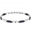 Maserati Men's Bracelet - Sapphire in Steel with Ceramic and Synthetic Sapphire Elements