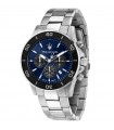 Maserati Watch - Competizione Chronograph Silver 43mm Blue and Black