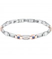 Bracciale Maserati da Uomo - Sapphire in Acciaio 316L con Maglie Rose Gold e Zaffiro Sintetico