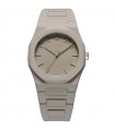 D1 Milano Watch - Polycarbon Ecru Only Time 37mm Gray Taupe