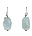 Della Rovere Earrings - in 925% Silver with Aquamarine Pendants