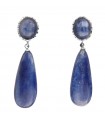 Della Rovere Earrings - in 925% Silver Pendants with Cyanite Elements