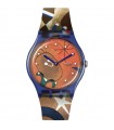 Swatch Watch - Swatch X Tate Gallery Miro's Women & Bird in The Moonlight Blue 41mm Orange