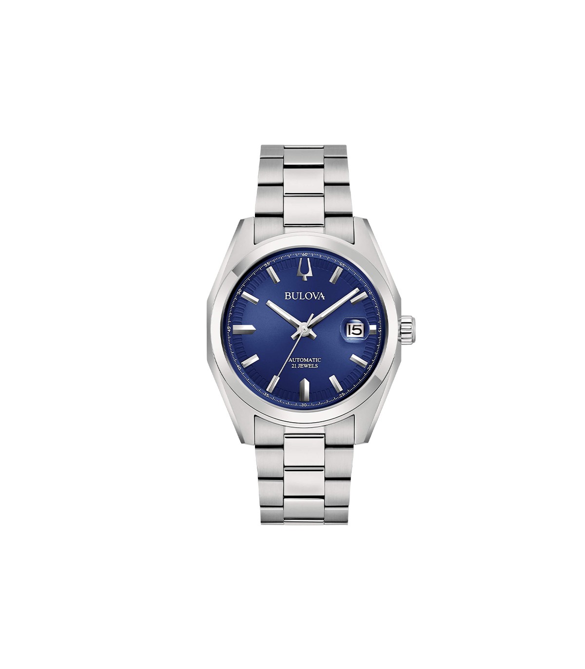 Bulova men's blue dial watch best sale