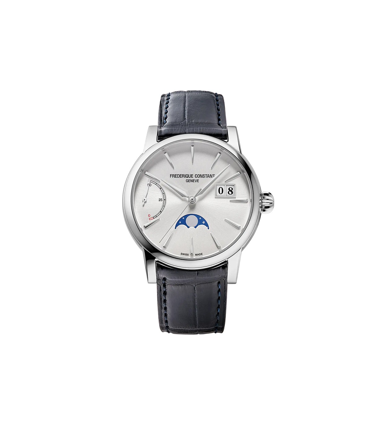 Frederique Constant Watch Manufacture Classics Classic Power Reserve Big Date 40mm Silver Moon Phase 0