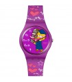 Swatch Watch - The Simpsons Collection Graduation Class Act 34mm Viola Lisa with Books