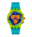 Swatch Watch - Neon Wave Chronograph Turquoise 42mm Multicolour