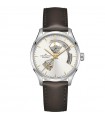Hamilton Men's Watch - Jazzmaster Open Heart Automatic 40mm Silver - with Leather Strap - 0