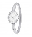 Orologio Breil da Donna - Hoop Solo Tempo Silver 5,5 cm x 4,5 cm Bianco con Cristalli - Misura S