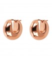 Bronzallure - Purità Rounded Circle Earrings in Rose Bronze