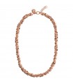Bronzallure Necklace - Purity in Rose Bronze with Intertwined Links
