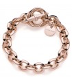 Unoaerre Bracelet for Women - Fashion Jewelery in 925% Rosé Silver with Rolò Chain