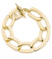 Unoaerre Bracelet for Women - Fashion Jewelery in Golden Bronze with Flat Link Chain