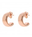 Bronzallure - Purità Rose Gold Semicircle Lobe Earrings