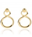 Unoaerre Earrings for Women - Fashion Jewelery Pendants in Golden Bronze with Infinity