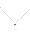 Collana Rue Des Mille - Colorfun Gold con Stella Smaltata di Viola