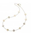 Chimento Necklace - Armillas Glow Caleido with Discs in 18k Yellow Gold and Mother of Pearl - 45 cm - 0