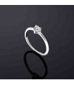 Chiara Ferragni - Silver Collection Solitaire Ring in 925% Silver with Heart-shaped Crystal. Size 14 - 0
