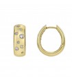 Chimento Earrings - Forever Brio Circle in 18k Yellow Gold with Natural Diamonds 0.31 ct - 0