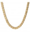 Etruscan Necklace - Itaca Gold with Byzantine Chain