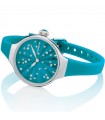 Hoops Watch - Nouveau Chérie Sliding Star 30mm Teal Blue with Crystals