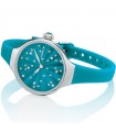 Orologio Hoops - Nouveau Chérie Sliding Star 30mm Blu Ottanio con Cristalli