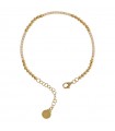 Etruscan Bracelet - Capri Tennis in 925% Gold Silver with White Cubic Zirconia