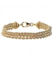 Etruscan Bracelet - Itaca Multistrand Gold with Rope Chain