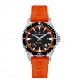 Hamilton Watch - Khaki Navy Scuba Automatic 40mm Black with Orange Strap - 0