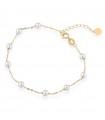 Lelune Bracelet - Classic in 18K Yellow Gold with 3.5-4 mm Freshwater Pearls - 0