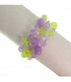 Bracciale Rajola - Ilenia con Ametista Lavanda e Giada Verde Light