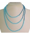 Collana Rajola - Dalila Multifilo con Pasta Turchese ed Apatite