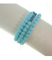 Rajola Bracelet - Dalila Multistrand with Turquoise Paste and Apatite