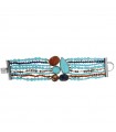 Della Rovere Bracelet - in 925% Silver with Turquoise Paste and Cat's Eye