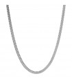 Boccadamo Necklace for Men - Man in 925% Silver with Small Snake Link Chain