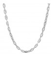 Boccadamo - Man Necklace in 925% Silver with Diamond Navy Link Chain