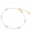 Lelune Bracelet - Classic in 18K Yellow Gold with Freshwater Pearls 3.5 mm - 4 mm