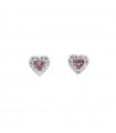 BUONOCORE GOLD EARRINGS WITH RUBIES AND DIAMONDS - 0